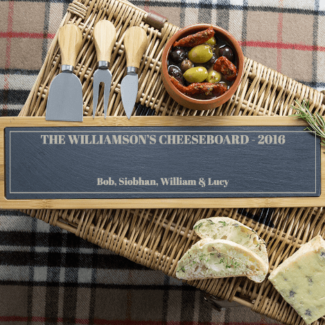 Personalised cheese platter for dad for Father's Day