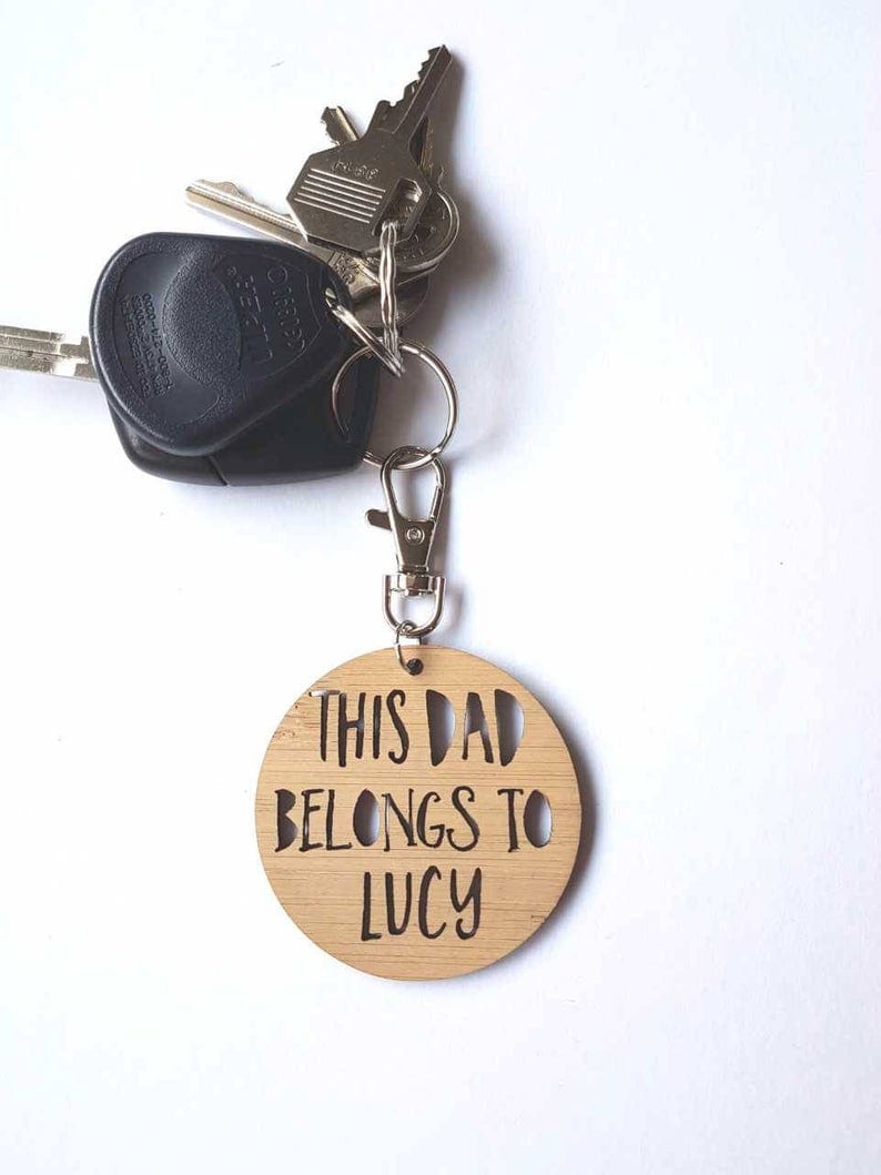 Personalised keyring gift idea for Dad and Pop this Father's Day 2019
