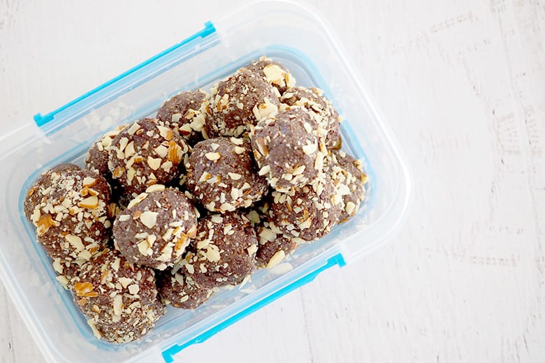 Chocolate bliss ball recipe perfect for freezing