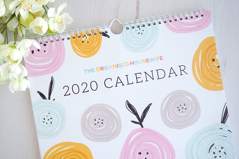 The 2020 Wall Calendar by The Organised Housewife