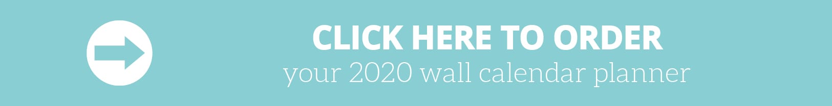 Order 2020 Wall Calendar planner by The Organised Housewife