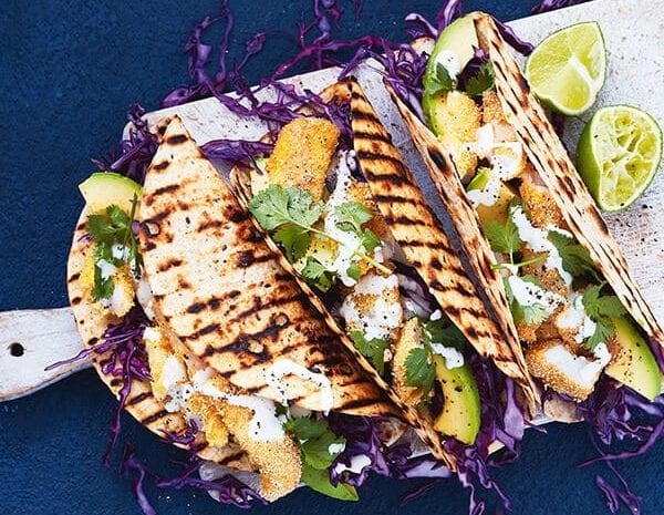 Crispy Fish Tacos with Avocado busy night meal idea