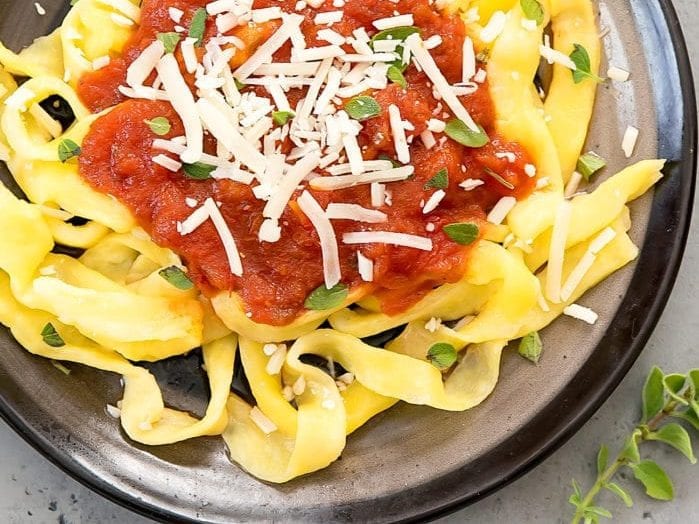 Keto 2 ingredient pasta recipe for healthy meal planning