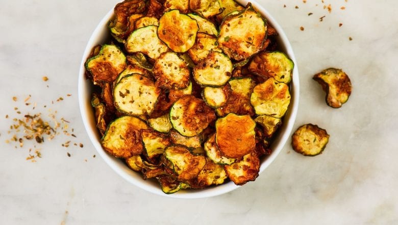 Cool Ranch Zucchini Chips Keto friendly dinner