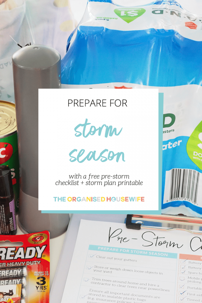 Prepare for storm season with free printable storm checklist