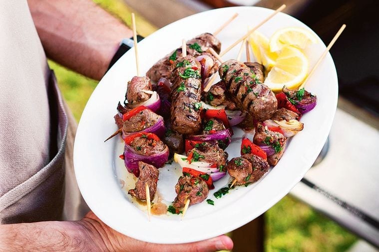 Lamb skewers great for kids and adults