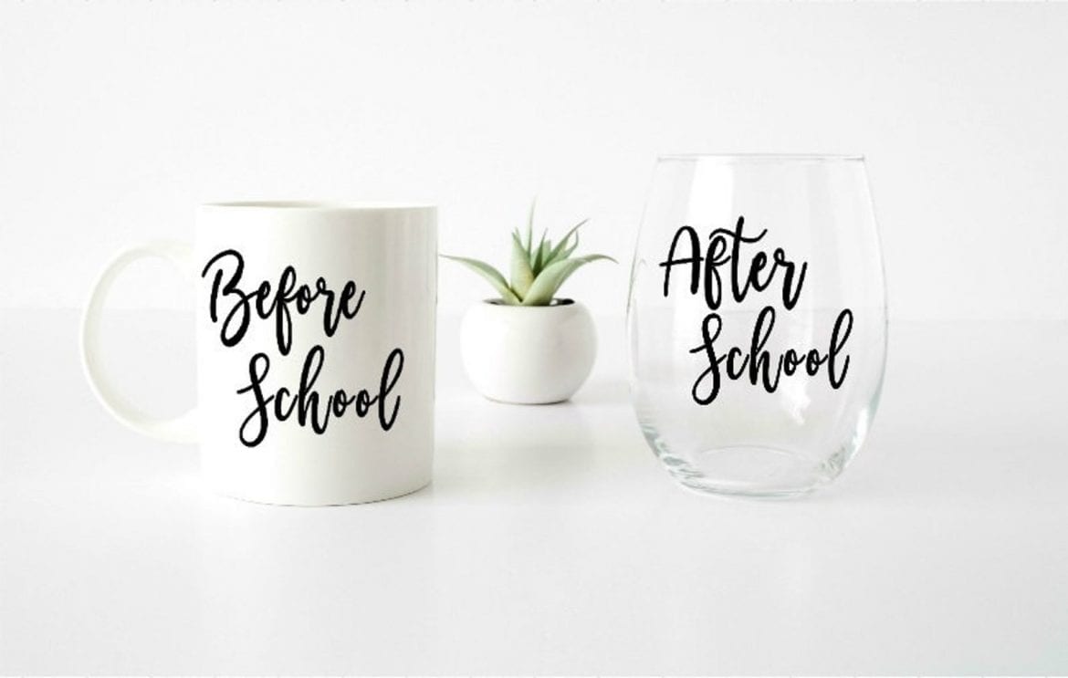 Teacher Appreciation Tumbler Glasses, School Gift Ideas