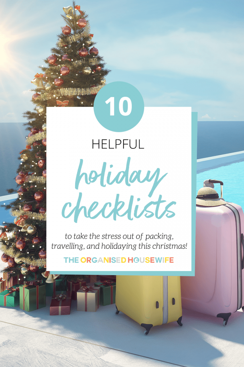 Holiday checklist to help you pack and prepare for holidays