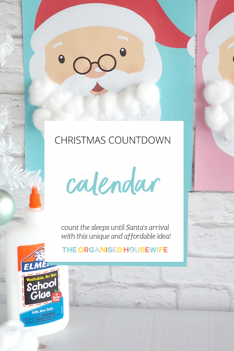 Free Download A Cute Affordable Christmas Countdown Calendar Idea The Organised Housewife