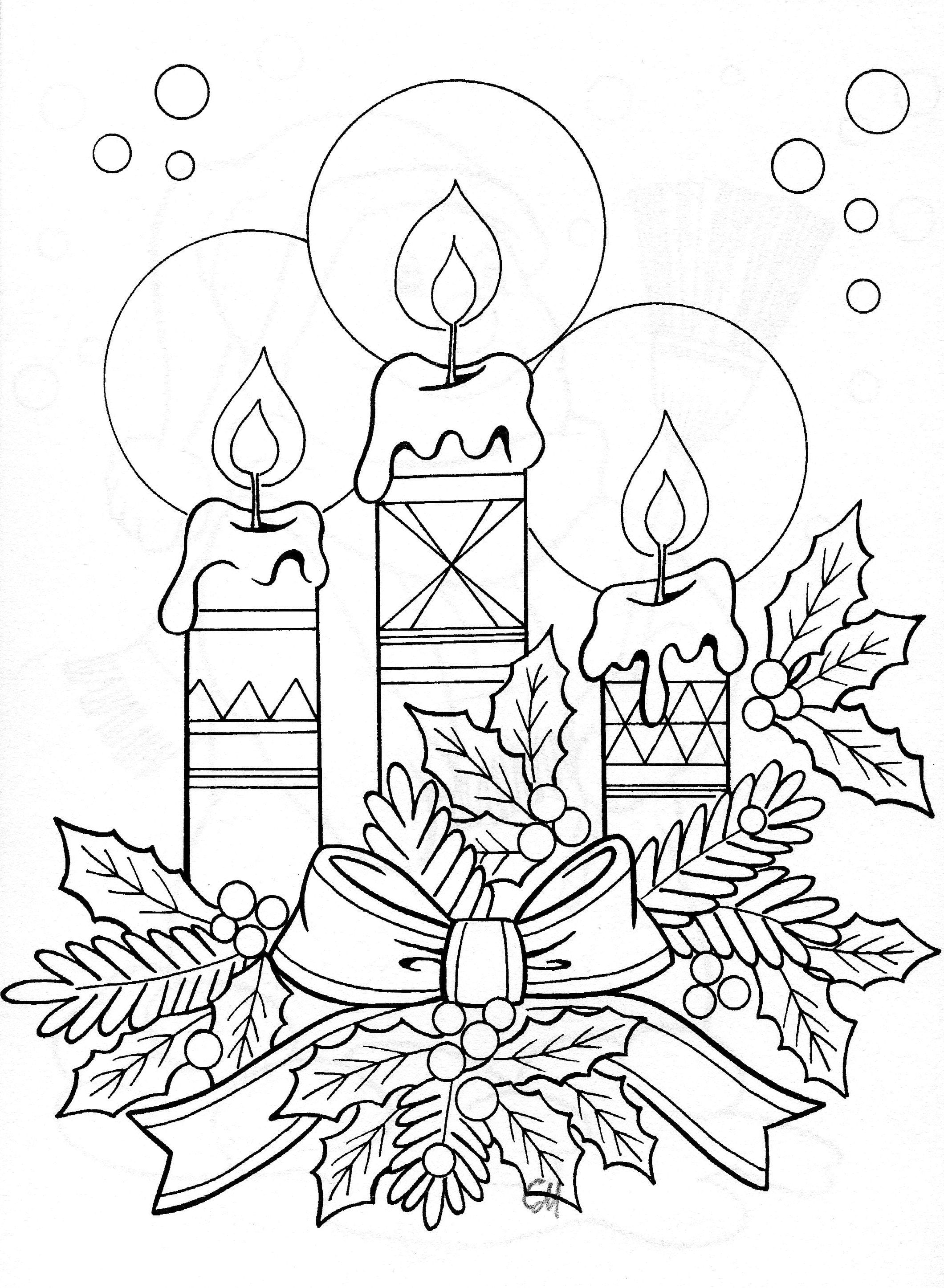 Get Coloring Pages Christmas Background