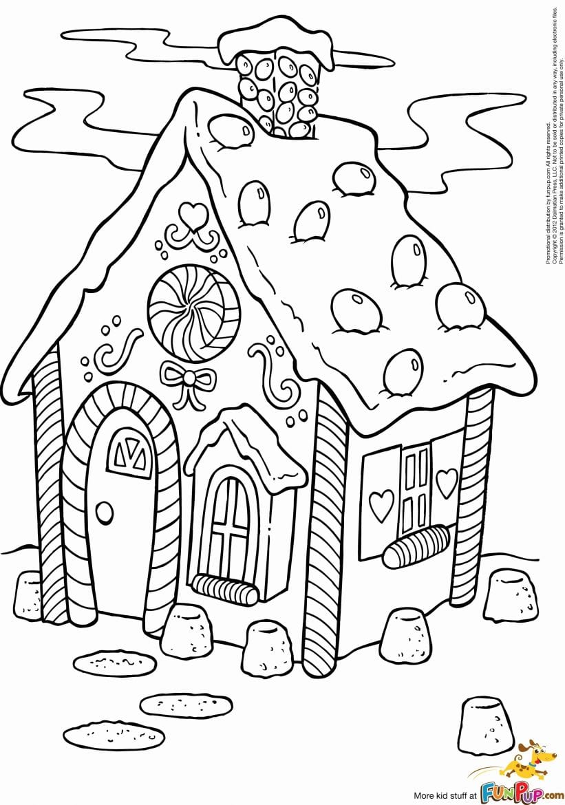 Gingerbread House Coloring Pages
