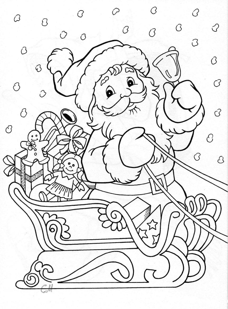 Printable Christmas Colouring Pages The Organised Housewife