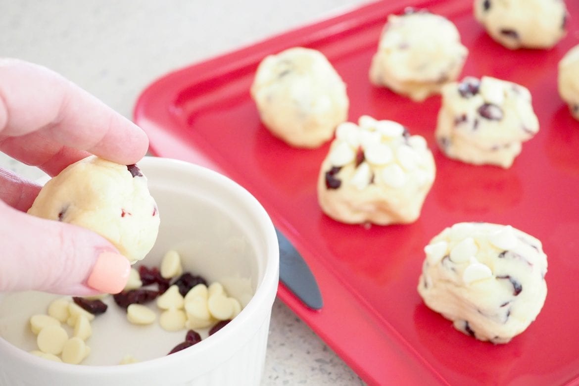 White chocolate and cranberry cookie recipe