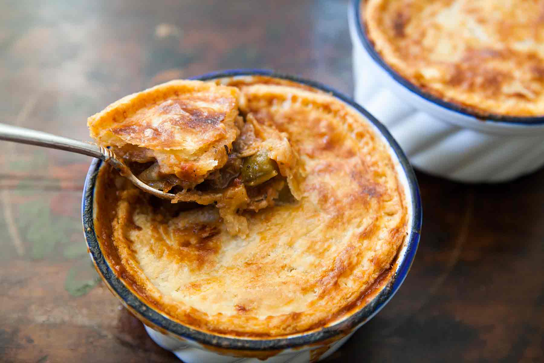 Cajun Turkey Pot Pie recipe