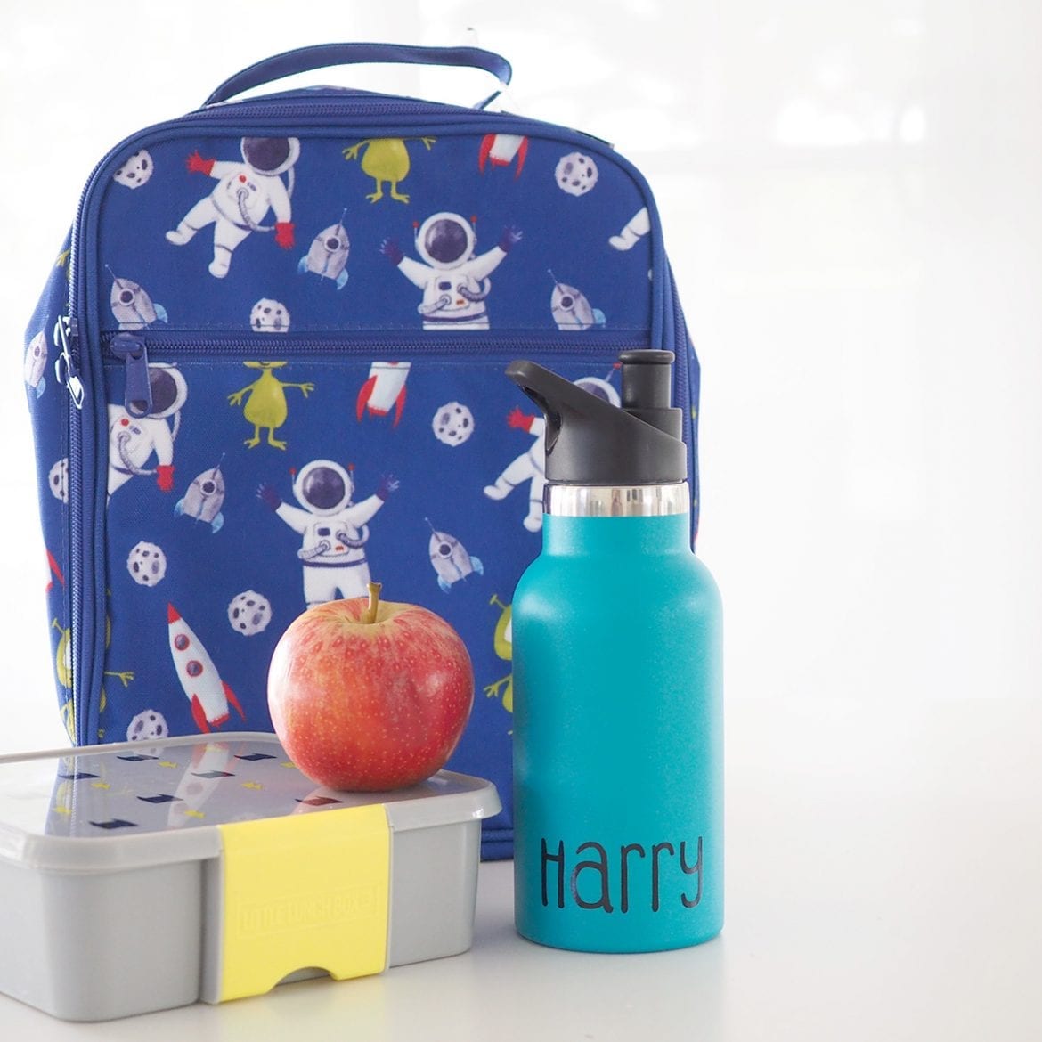3D Insulated Lunch Bag,Sandwich Box Water Bottle Set School Nursery For Kids 