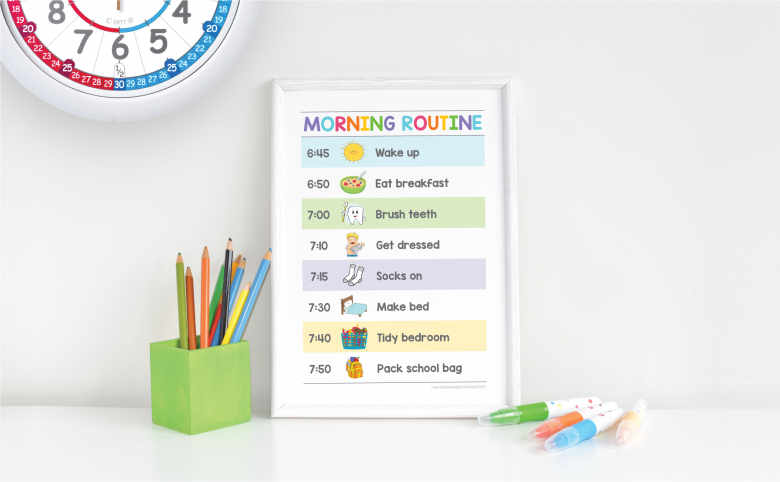 Morning routine for kids chores