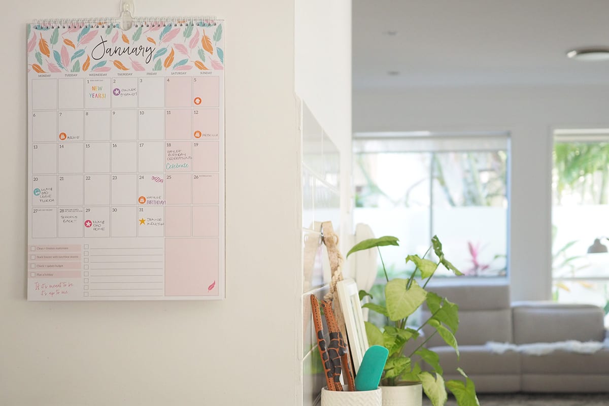 get organised with The Organised Housewife calendar