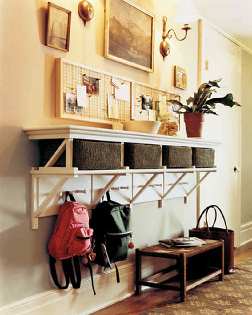 School bag storage station - A House Full of Sunshine