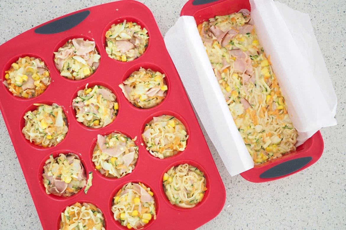 Baked muffin bites for school lunchbox