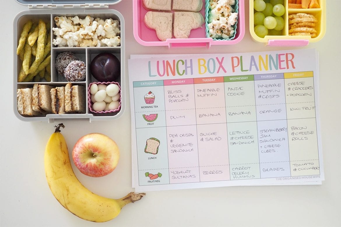 One Week of Lunchbox Ideas for Kids - The Organised Housewife