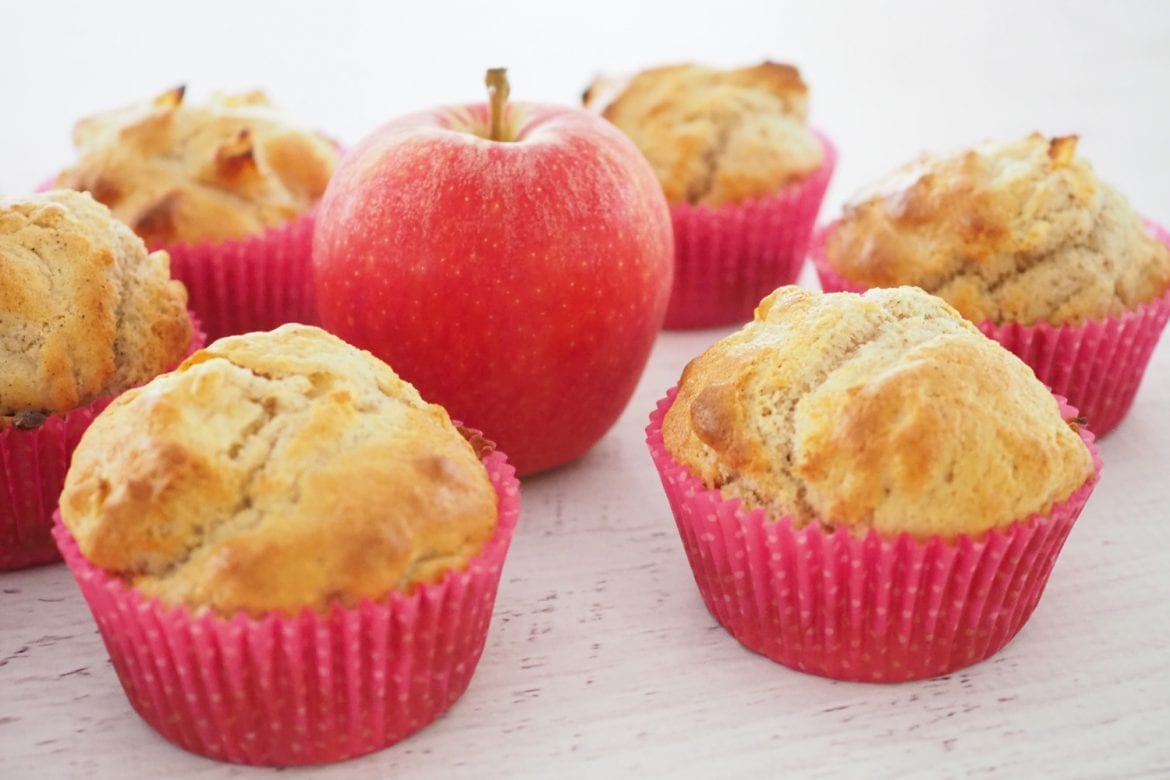 Healthy lunchbox apple muffin snack recipe