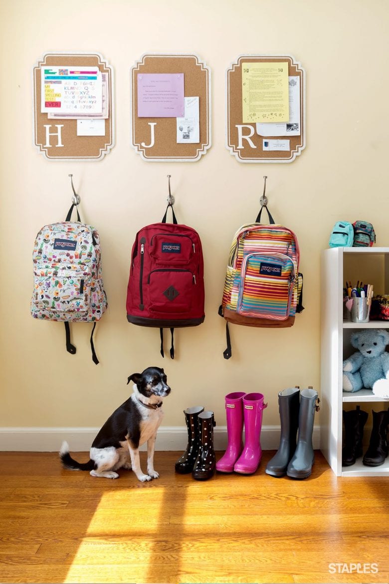 40 school bag storage ideas - The Organised Housewife