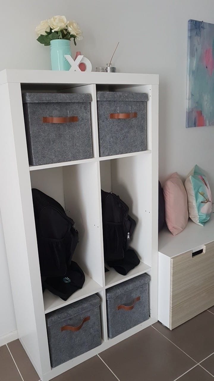 school bag storage units