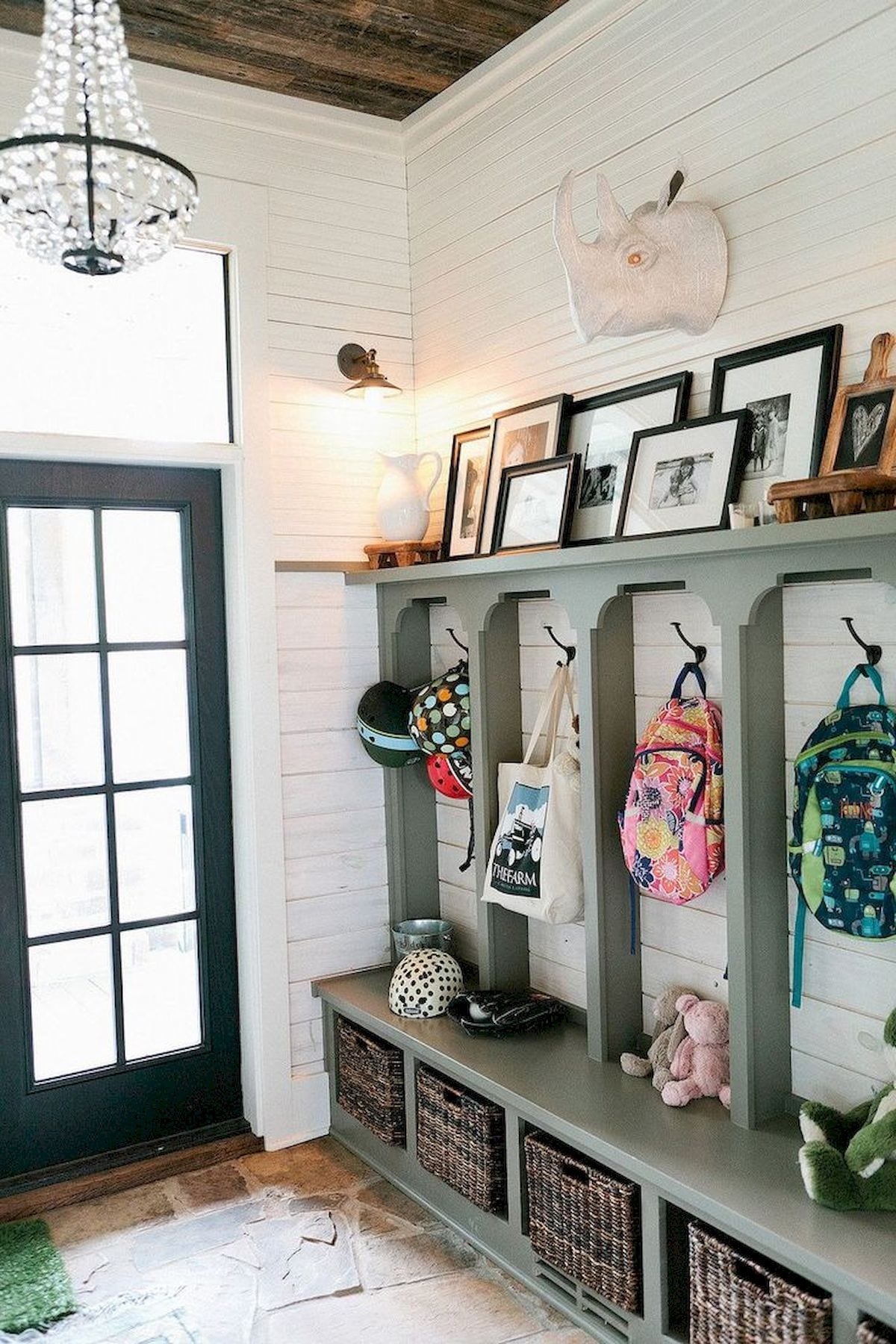 School bag storage station - A House Full of Sunshine