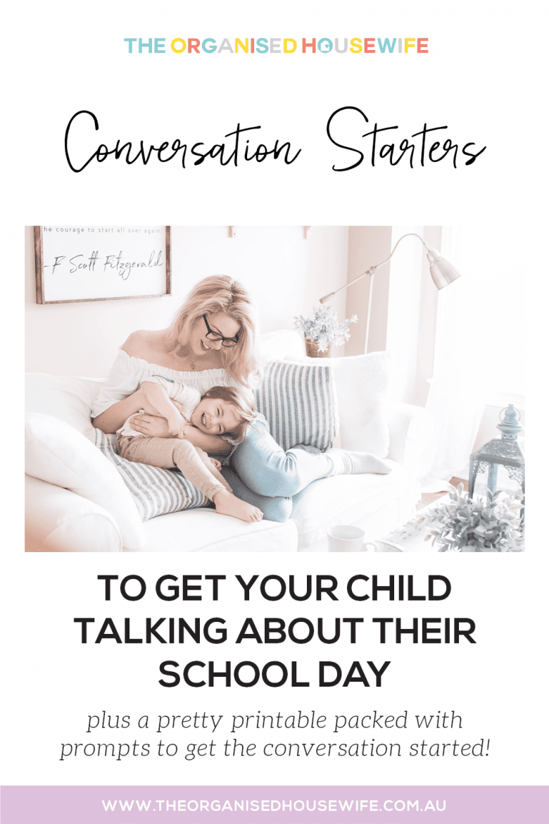 Conversation starters to get your child taking about their school day