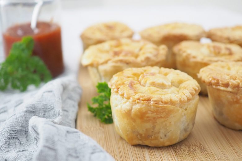 Mini mince beef pies perfect for Australian Day