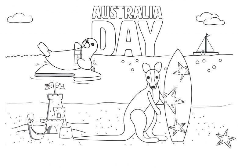 Australia Coloring Pages Printable / Australia Coloring Pages Free