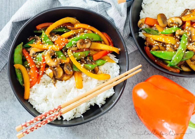 quick 20 minute vegetable stir fry recipe