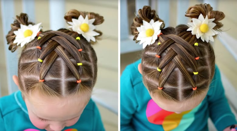 Quick simple hairstyle on 11 month old - YouTube