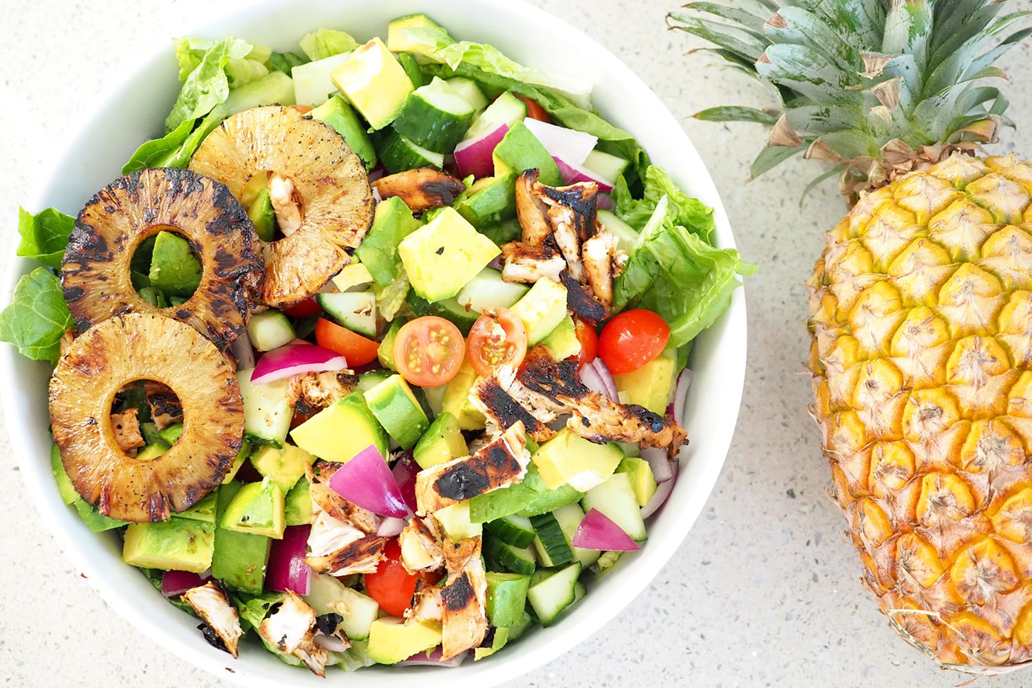 Teriyaki Chicken Salad with Pineapple easy