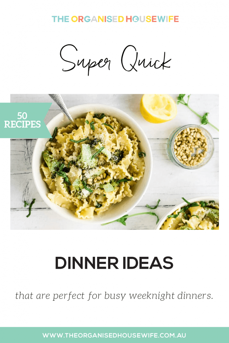 super quick dinner ideas for busy families and weeknight dinners