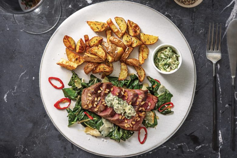 Fillet steak and truffle potato dinner recipe