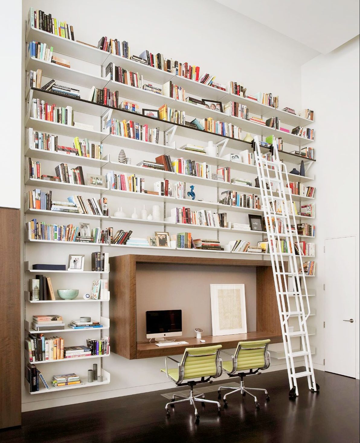 Wall book shelf for home office