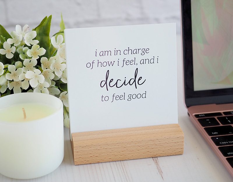 positive affirmation cards from The Organised Housewife