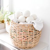 Wool dryer balls to reduce moisture and power bill