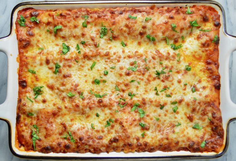 vegetarian lasagne for family meal plan
