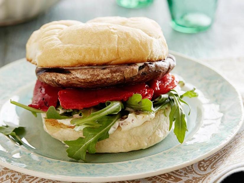 mushroom burger for vegetarians