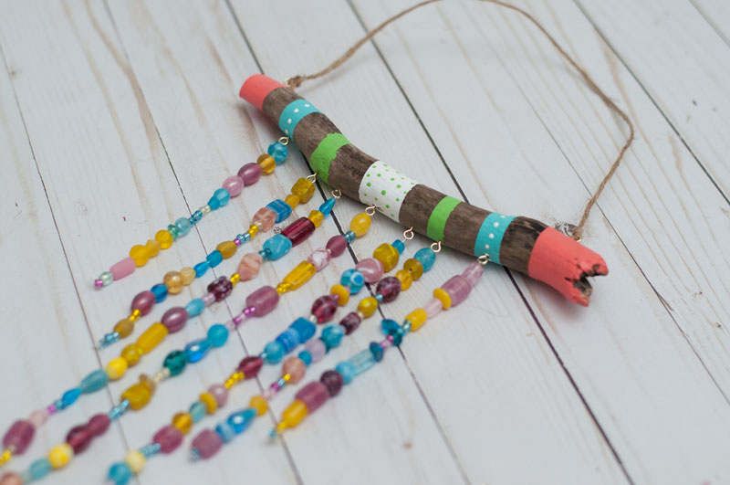 beaded wind chime craft for kids