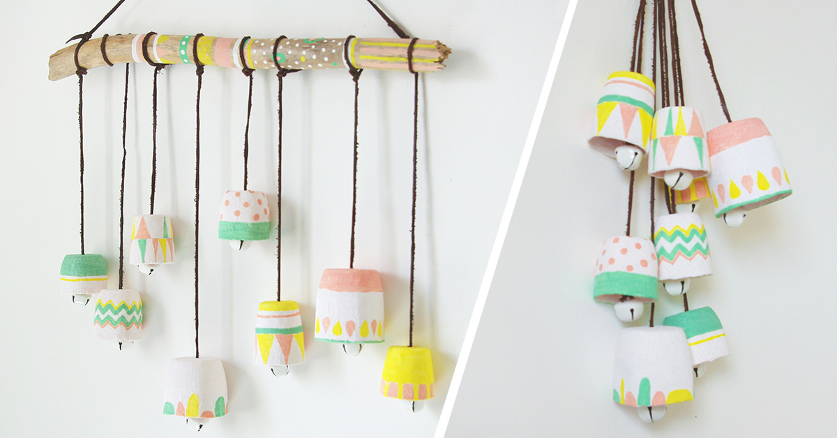 Homemade wind chime craft for kids
