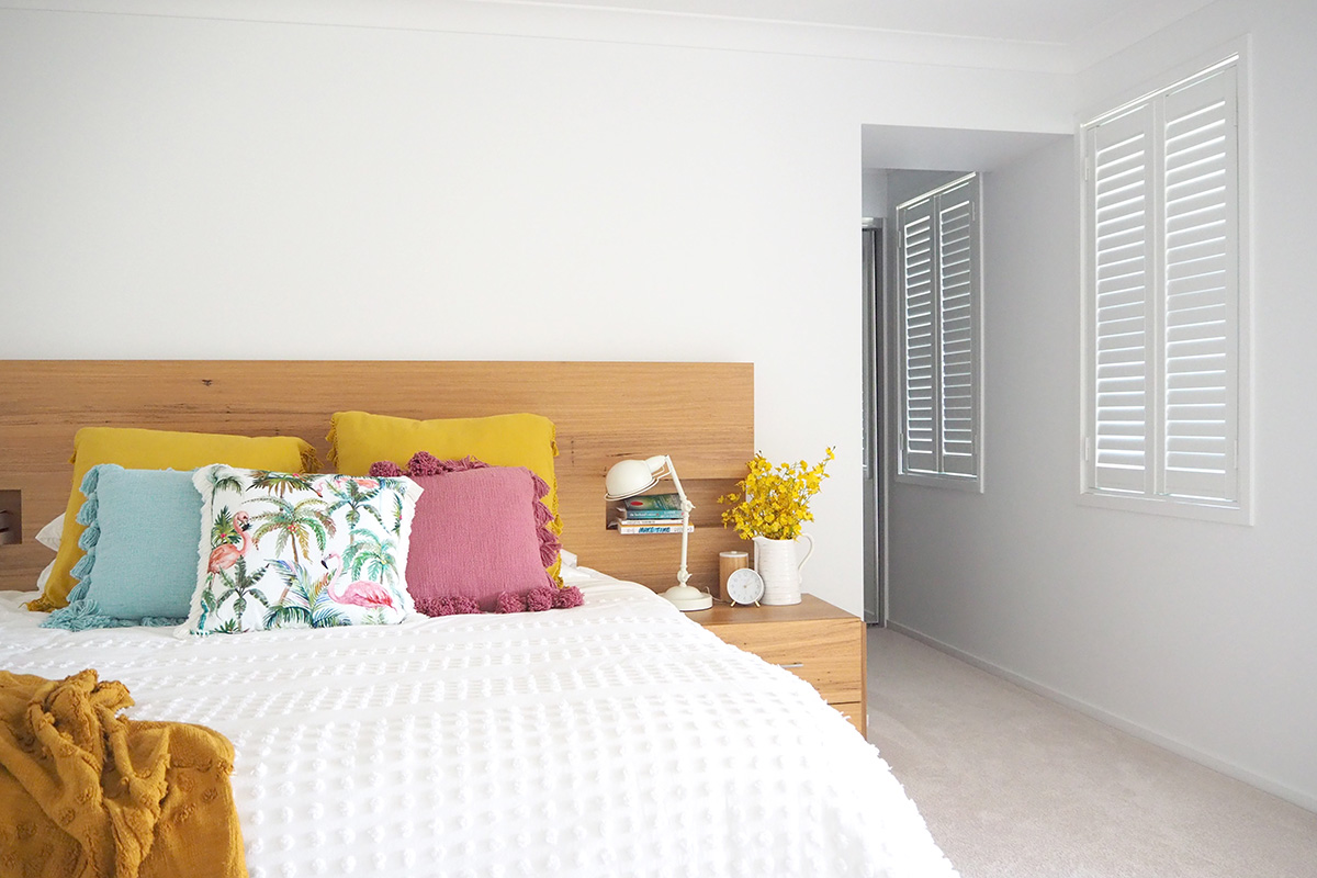 plantation shutters for bedroom