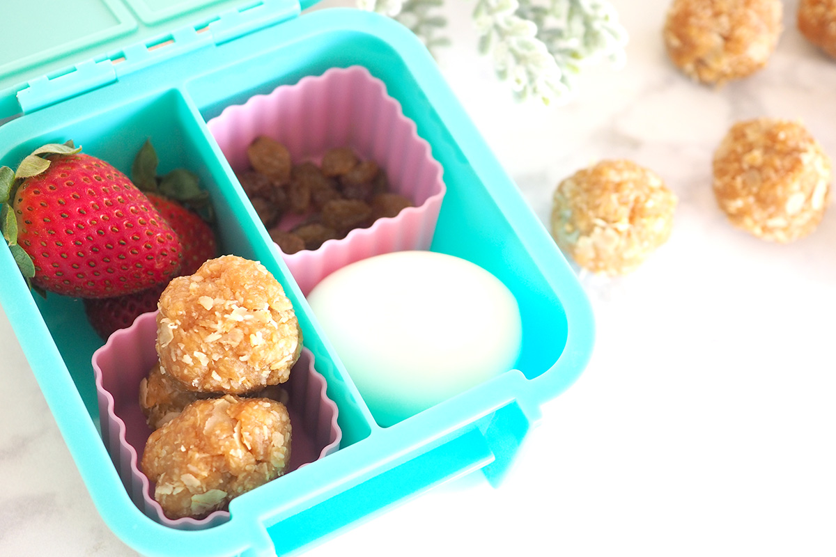 Lunchbox peanut butter ball recipe