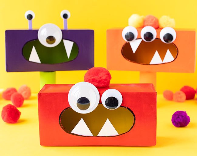 Tissue box monster craft idea