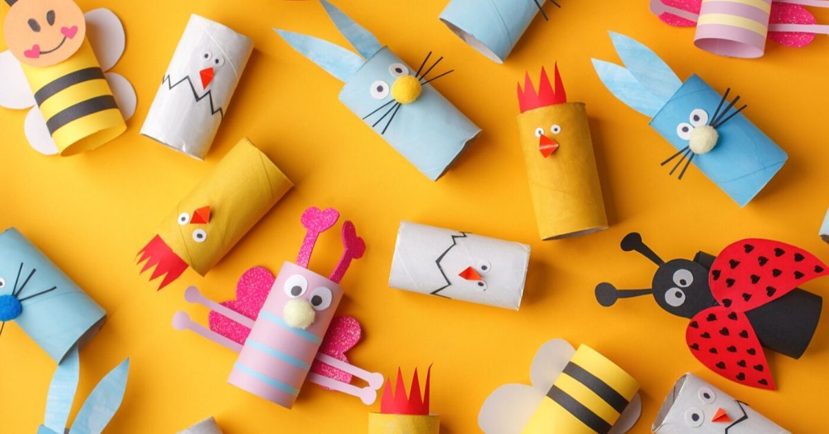 Toilet roll animal craft idea