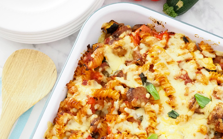 Sausage and Vegetable Pasta Bake - The Organised Housewife