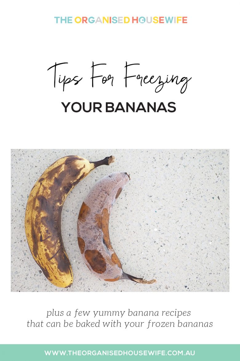 Tips for freezing your bananas