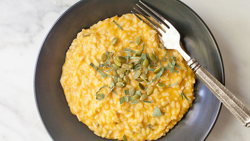 Sage Butter and Pumpkin Risotto